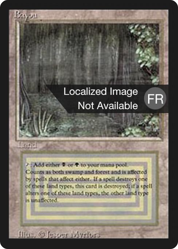 Bayou (FBB-283) - Foreign Black Border - Premium MTG Single from Wizards of the Coast - Just $109.20! Shop now at Game Crave Tournament Store