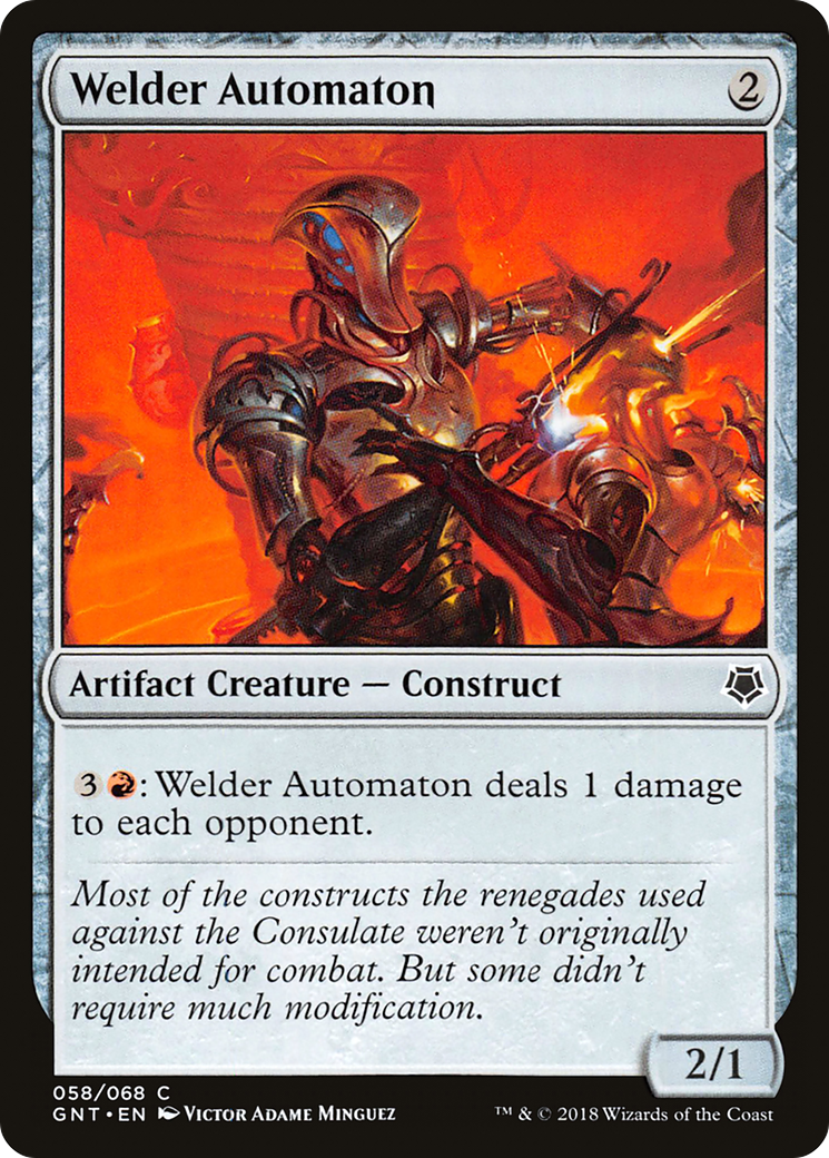 Welder Automaton (GNT-058) - Game Night - Premium MTG Single from Wizards of the Coast - Just $0.08! Shop now at Game Crave Tournament Store