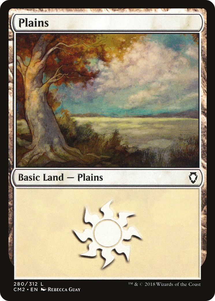 Plains (CM2-280) - Commander Anthology Volume II - Premium MTG Single from Wizards of the Coast - Just $0.30! Shop now at Game Crave Tournament Store
