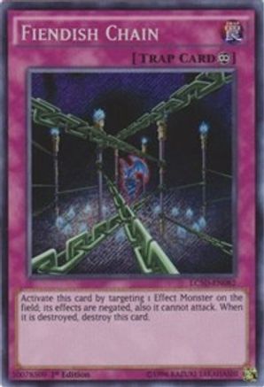 Fiendish Chain (LC5D-EN082) - Legendary Collection 5D's 1st Edition - Premium Yugioh Single from Konami - Just $2.12! Shop now at Game Crave Tournament Store