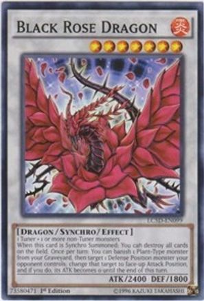 Black Rose Dragon (LC5D-EN099) - Legendary Collection 5D's 1st Edition - Premium Yugioh Single from Konami - Just $1.21! Shop now at Game Crave Tournament Store