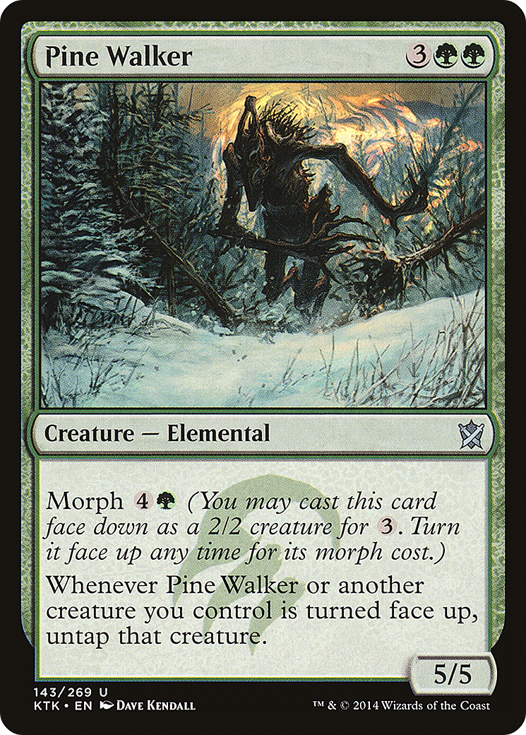 Pine Walker (KTK-143) - Khans of Tarkir Foil - Premium MTG Single from Wizards of the Coast - Just $0.21! Shop now at Game Crave Tournament Store