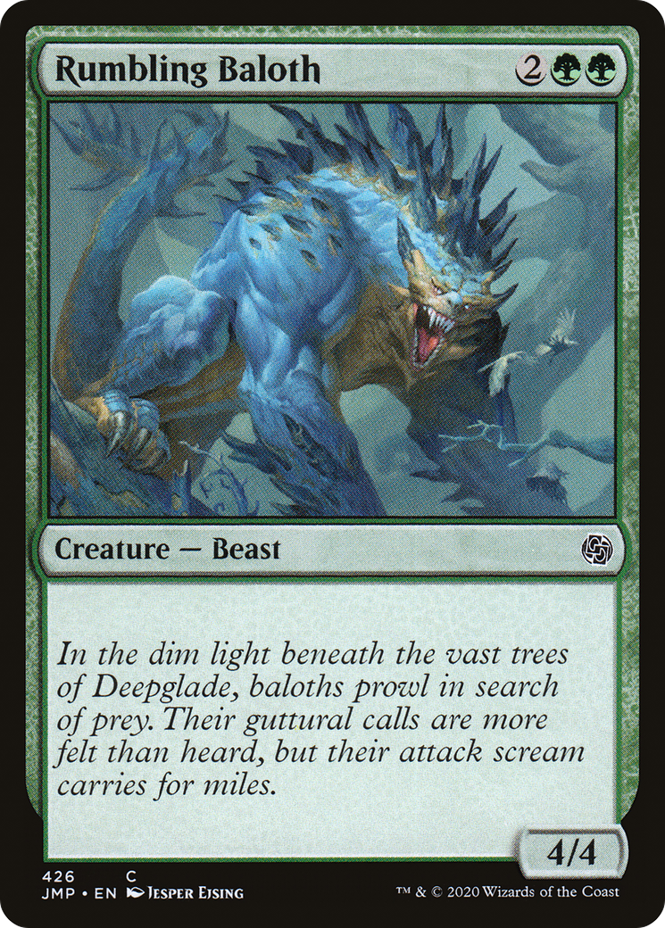 Rumbling Baloth (JMP-426) - Jumpstart - Premium MTG Single from Wizards of the Coast - Just $0.25! Shop now at Game Crave Tournament Store