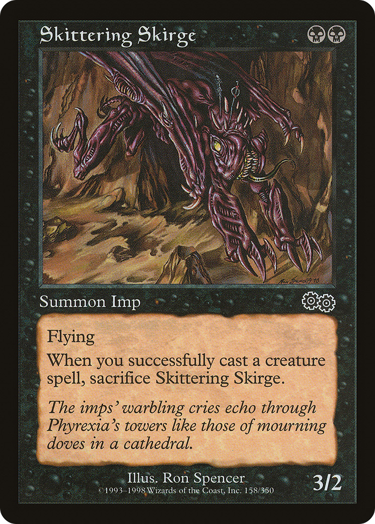 Skittering Skirge (USG-158) - Urza's Saga - Premium MTG Single from Wizards of the Coast - Just $0.25! Shop now at Game Crave Tournament Store