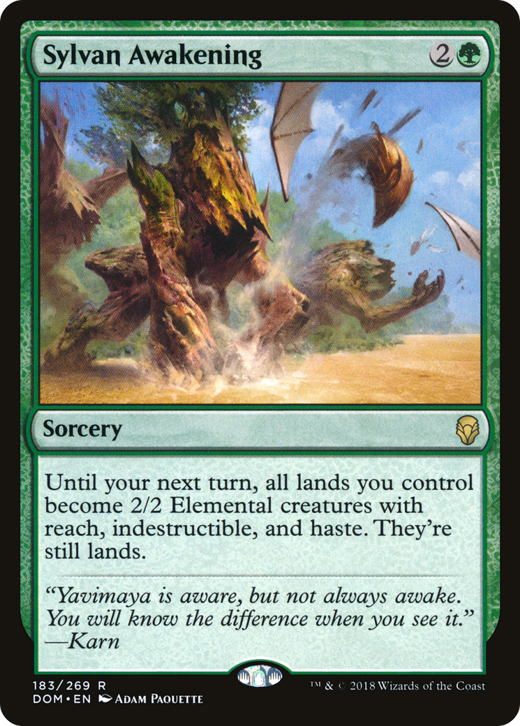 Sylvan Awakening (DOM-183) - Dominaria - Premium MTG Single from Wizards of the Coast - Just $0.23! Shop now at Game Crave Tournament Store