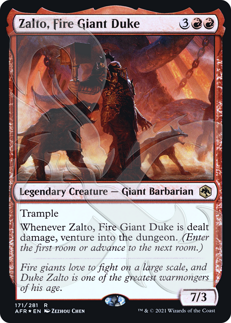 Zalto, Fire Giant Duke (PAFR-171A) - Adventures in the Forgotten Realms Promos Foil - Premium MTG Single from Wizards of the Coast - Just $2.28! Shop now at Game Crave Tournament Store