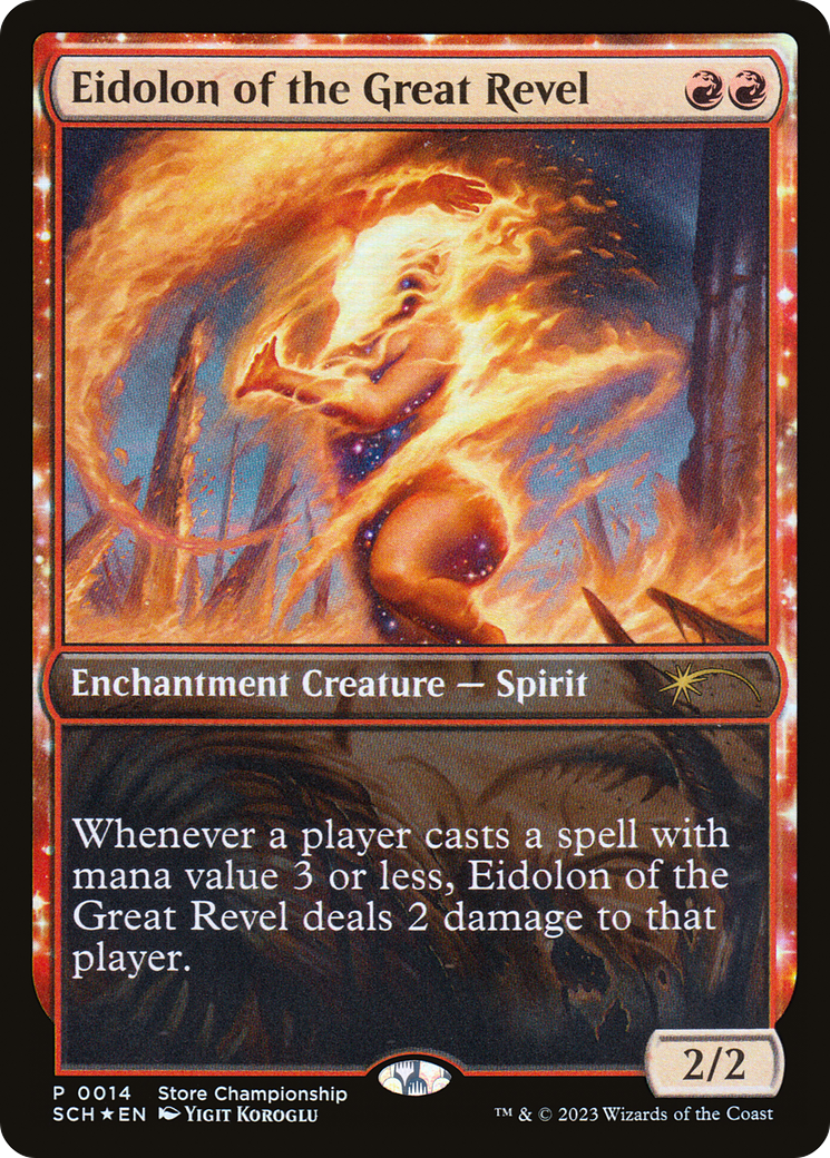 Eidolon of the Great Revel (SCH-014) - Store Championships: (nyxtouched) Foil - Premium MTG Single from Wizards of the Coast - Just $0.78! Shop now at Game Crave Tournament Store
