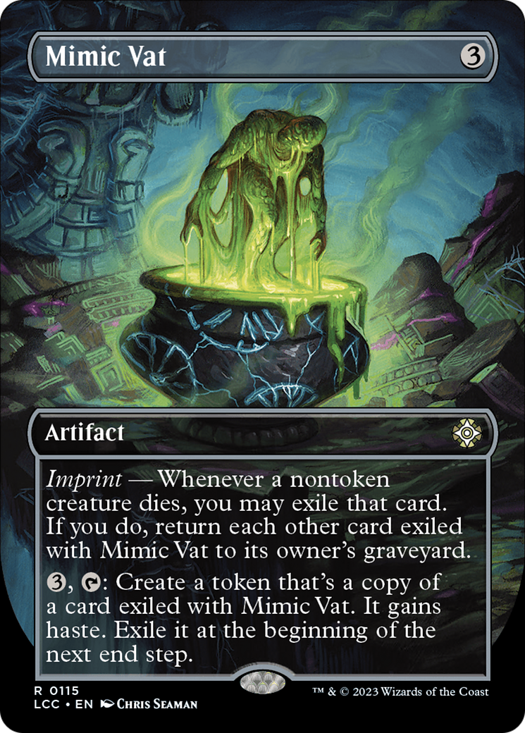 Mimic Vat (LCC-115) - The Lost Caverns of Ixalan Commander (Borderless) - Premium MTG Single from Wizards of the Coast - Just $1.21! Shop now at Game Crave Tournament Store