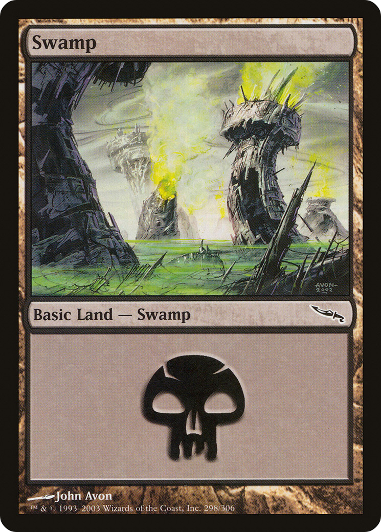 Swamp (MRD-298) - Mirrodin - Premium MTG Single from Wizards of the Coast - Just $0.08! Shop now at Game Crave Tournament Store