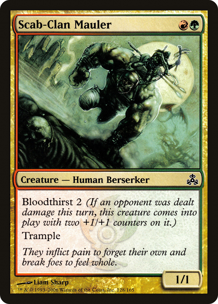 Scab-Clan Mauler (GPT-128) - Guildpact - Premium MTG Single from Wizards of the Coast - Just $0.25! Shop now at Game Crave Tournament Store