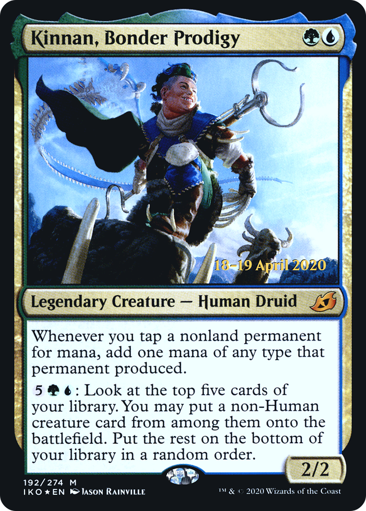 Kinnan, Bonder Prodigy (PIKO-192S) - Ikoria: Lair of Behemoths Promos Foil - Premium MTG Single from Wizards of the Coast - Just $11.70! Shop now at Game Crave Tournament Store