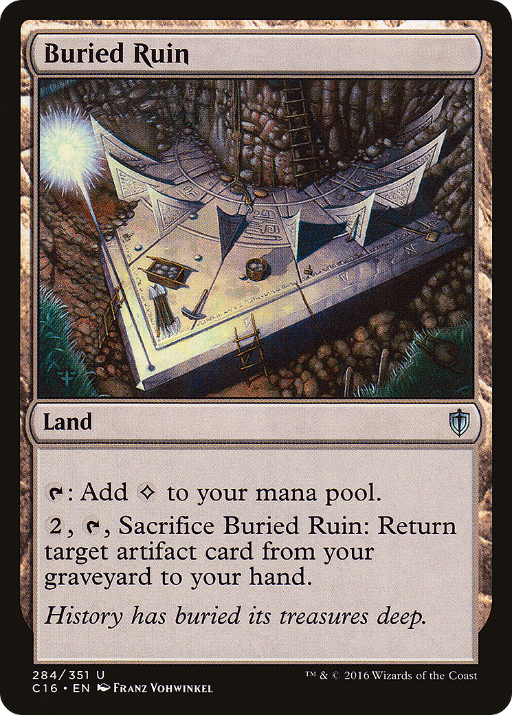 Buried Ruin (C16-284) - Commander 2016 - Premium MTG Single from Wizards of the Coast - Just $0.13! Shop now at Game Crave Tournament Store