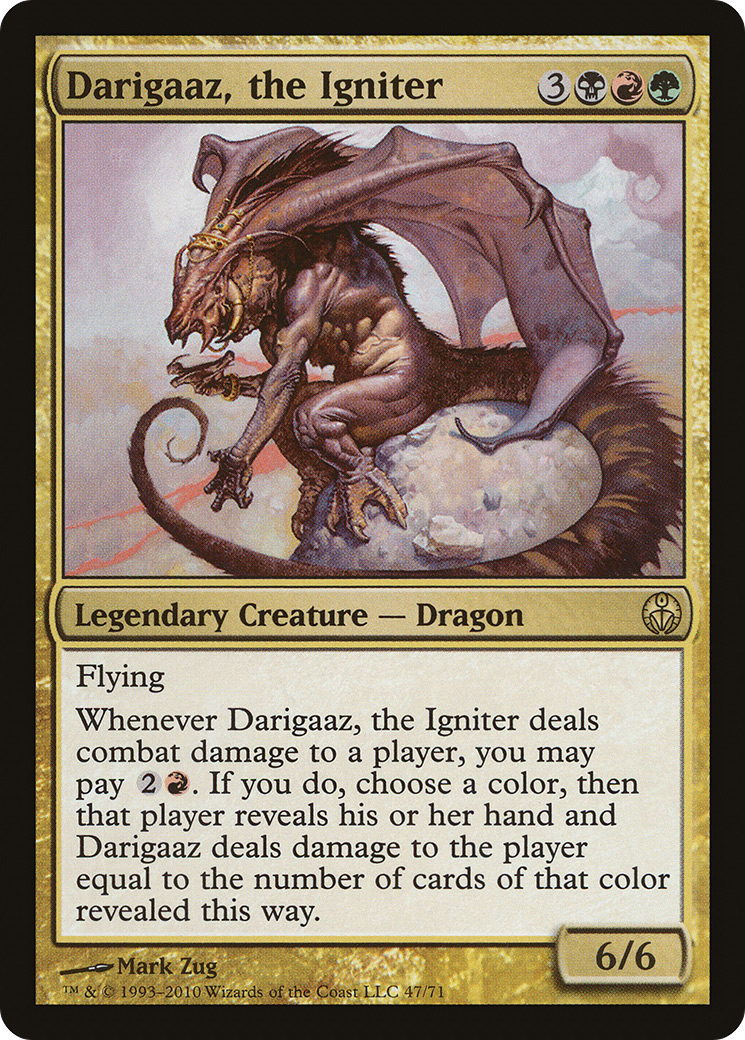 Darigaaz, the Igniter (DDE-047) - Duel Decks: Phyrexia vs. the Coalition - Premium MTG Single from Wizards of the Coast - Just $0.11! Shop now at Game Crave Tournament Store