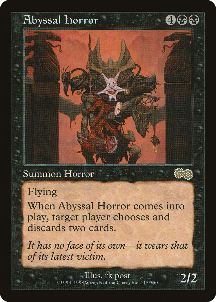 Abyssal Horror (USG-115) - Urza's Saga - Premium MTG Single from Wizards of the Coast - Just $0.36! Shop now at Game Crave Tournament Store