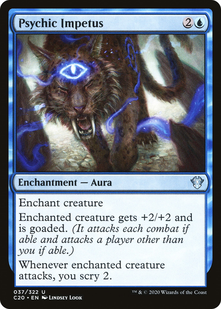 Psychic Impetus (C20-037) - Commander 2020 - Premium MTG Single from Wizards of the Coast - Just $0.08! Shop now at Game Crave Tournament Store