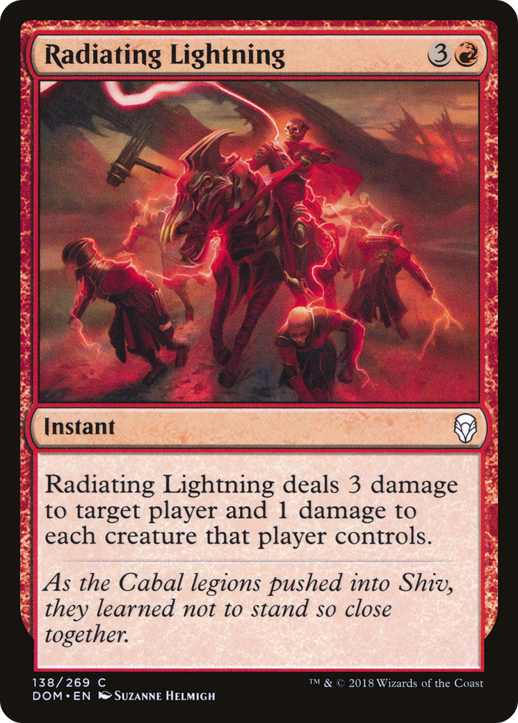 Radiating Lightning (DOM-138) - Dominaria - Premium MTG Single from Wizards of the Coast - Just $0.25! Shop now at Game Crave Tournament Store