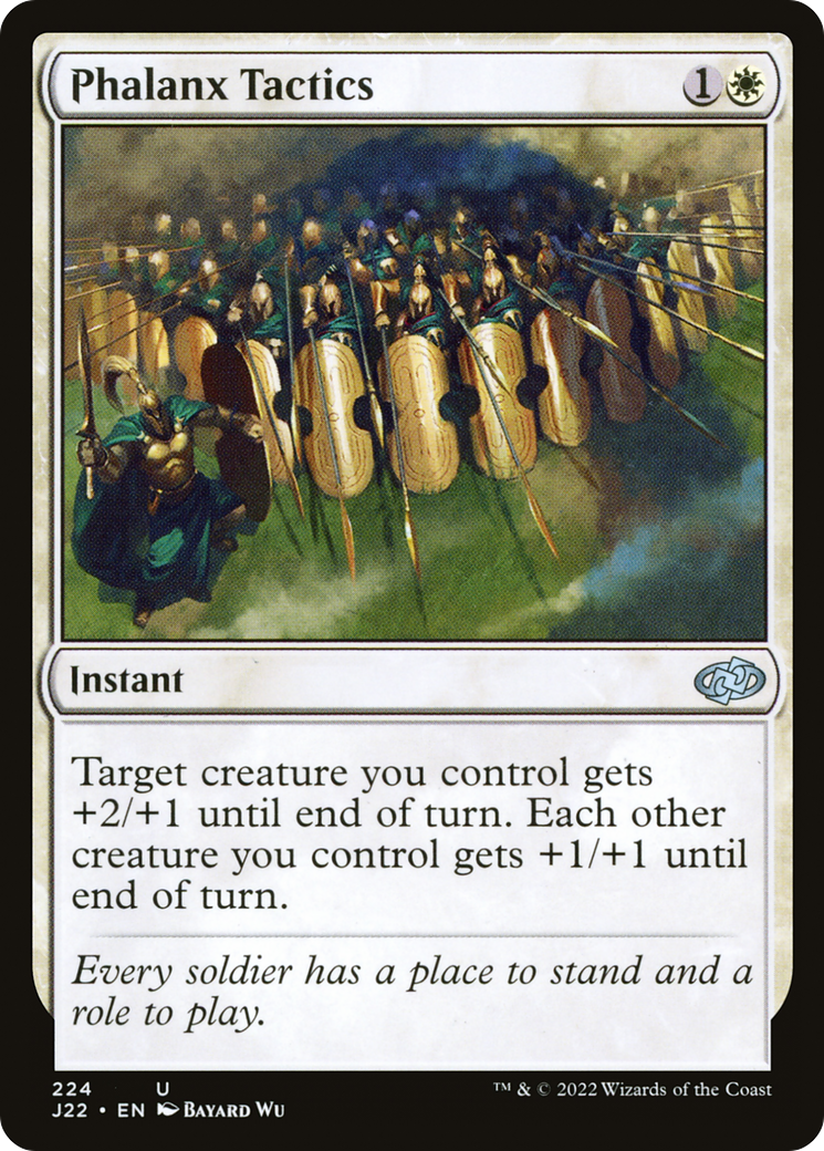 Phalanx Tactics (J22-224) - Jumpstart 2022 - Premium MTG Single from Wizards of the Coast - Just $0.25! Shop now at Game Crave Tournament Store