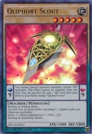 Qliphort Scout (NECH-EN021) - The New Challengers 1st Edition - Premium Yugioh Single from Konami - Just $1.85! Shop now at Game Crave Tournament Store