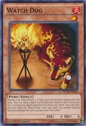 Watch Dog (NECH-EN040) - The New Challengers 1st Edition - Premium Yugioh Single from Konami - Just $0.25! Shop now at Game Crave Tournament Store
