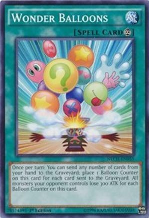 Wonder Balloons (NECH-EN055) - The New Challengers 1st Edition - Premium Yugioh Single from Konami - Just $0.25! Shop now at Game Crave Tournament Store