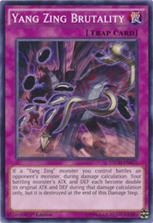 Yang Zing Brutality (NECH-EN075) - The New Challengers Unlimited - Premium Yugioh Single from Konami - Just $0.25! Shop now at Game Crave Tournament Store