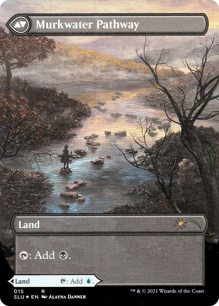 Clearwater Pathway // Murkwater Pathway (SLU-015) - Secret Lair: Ultimate Edition: (Showcase) (Borderless) Foil - Premium MTG Single from Wizards of the Coast - Just $2.43! Shop now at Game Crave Tournament Store