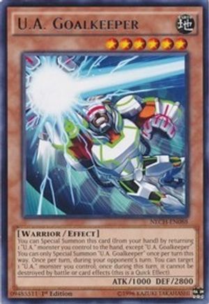 U.A. Goalkeeper (NECH-EN088) - The New Challengers 1st Edition - Premium Yugioh Single from Konami - Just $0.26! Shop now at Game Crave Tournament Store