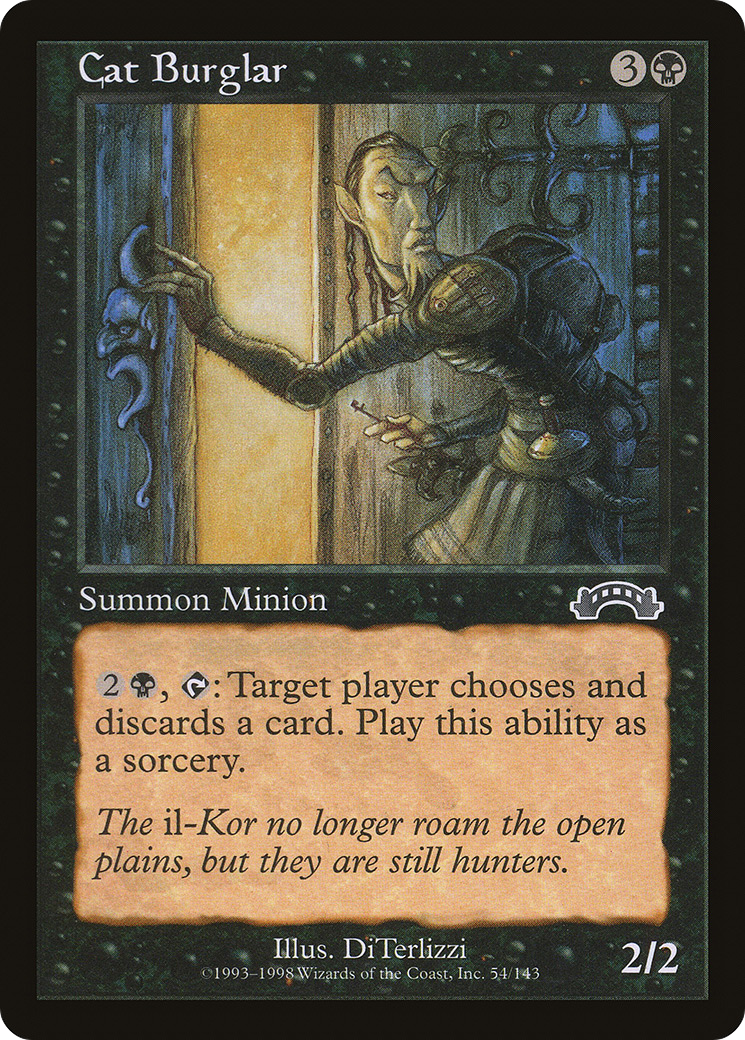Cat Burglar (EXO-054) - Exodus - Premium MTG Single from Wizards of the Coast - Just $0.08! Shop now at Game Crave Tournament Store