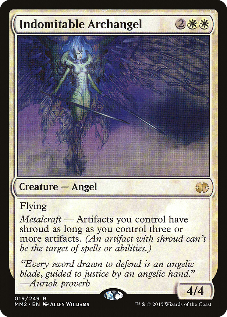 Indomitable Archangel (MM2-019) - Modern Masters 2015 - Premium MTG Single from Wizards of the Coast - Just $0.11! Shop now at Game Crave Tournament Store