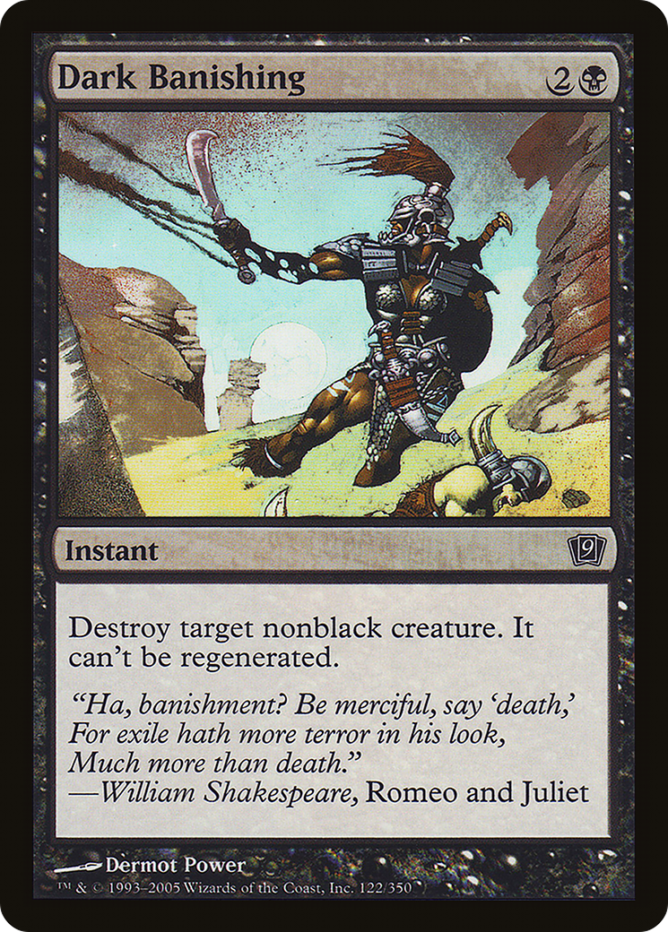 Dark Banishing (9ED-122★) - Ninth Edition Foil - Premium MTG Single from Wizards of the Coast - Just $0.38! Shop now at Game Crave Tournament Store