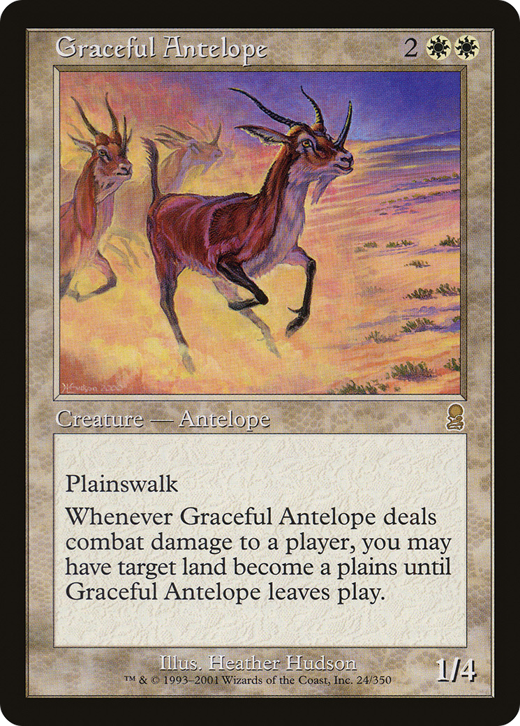 Graceful Antelope (ODY-024) - Odyssey - Premium MTG Single from Wizards of the Coast - Just $0.28! Shop now at Game Crave Tournament Store