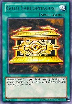 Gold Sarcophagus (Blue) (DL18-EN011) - Duelist League Promo Unlimited - Premium Yugioh Single from Konami - Just $3.07! Shop now at Game Crave Tournament Store