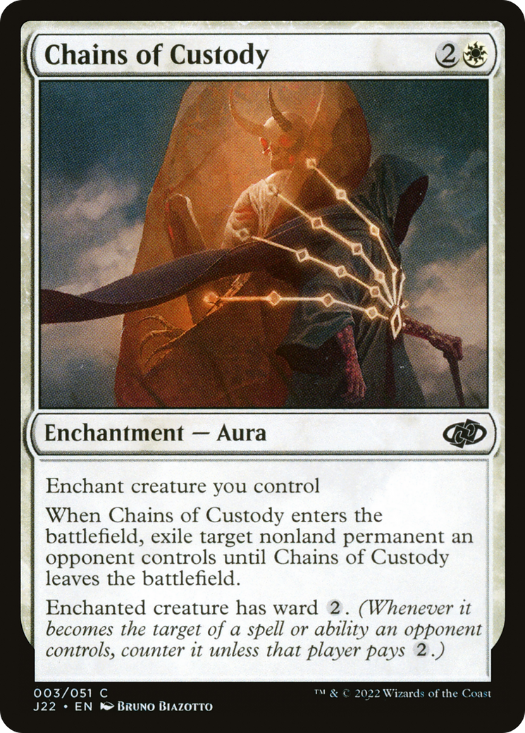 Chains of Custody (J22-003) - Jumpstart 2022 - Premium MTG Single from Wizards of the Coast - Just $0.08! Shop now at Game Crave Tournament Store