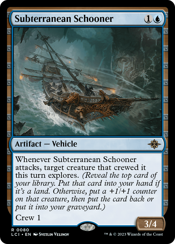 Subterranean Schooner (LCI-080) - The Lost Caverns of Ixalan - Premium MTG Single from Wizards of the Coast - Just $0.26! Shop now at Game Crave Tournament Store