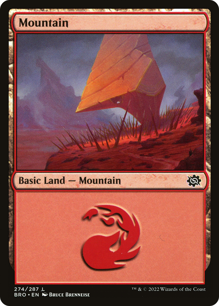 Mountain (BRO-274) - The Brothers' War Foil - Premium MTG Single from Wizards of the Coast - Just $0.08! Shop now at Game Crave Tournament Store