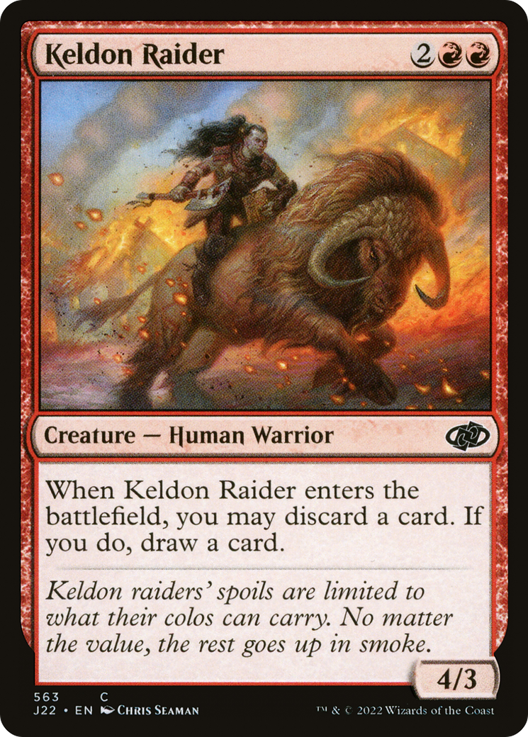 Keldon Raider (J22-563) - Jumpstart 2022 - Premium MTG Single from Wizards of the Coast - Just $0.25! Shop now at Game Crave Tournament Store