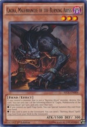 Cagna, Malebranche of the Burning Abyss (SECE-EN084) - Secrets of Eternity 1st Edition - Premium Yugioh Single from Konami - Just $0.25! Shop now at Game Crave Tournament Store