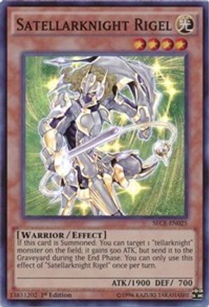 Satellarknight Rigel (SECE-EN025) - Secrets of Eternity 1st Edition - Premium Yugioh Single from Konami - Just $0.33! Shop now at Game Crave Tournament Store