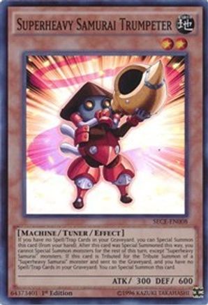 Superheavy Samurai Trumpeter (SECE-EN008) - Secrets of Eternity Unlimited - Premium Yugioh Single from Konami - Just $0.50! Shop now at Game Crave Tournament Store