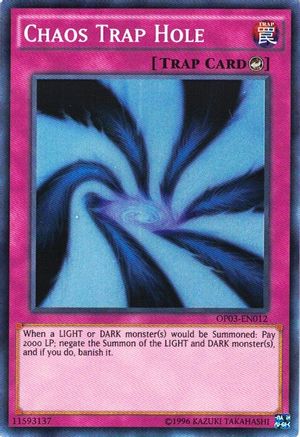Chaos Trap Hole (OP03-EN012) - OTS Tournament Pack 3 Unlimited - Premium Yugioh Single from Konami - Just $0.44! Shop now at Game Crave Tournament Store