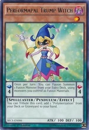 Performapal Trump Witch (SECE-EN006) - Secrets of Eternity Unlimited - Premium Yugioh Single from Konami - Just $0.25! Shop now at Game Crave Tournament Store