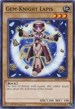 Gem-Knight Lapis (SECE-EN012) - Secrets of Eternity Unlimited - Premium Yugioh Single from Konami - Just $0.26! Shop now at Game Crave Tournament Store