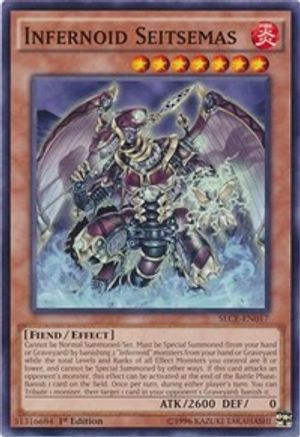 Infernoid Seitsemas (SECE-EN017) - Secrets of Eternity 1st Edition - Premium Yugioh Single from Konami - Just $0.25! Shop now at Game Crave Tournament Store