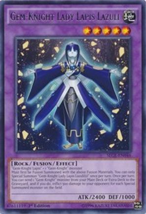 Gem-Knight Lady Lapis Lazuli (SECE-EN046) - Secrets of Eternity Unlimited - Premium Yugioh Single from Konami - Just $0.51! Shop now at Game Crave Tournament Store