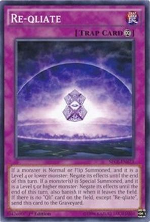 Re-qliate (SECE-EN073) - Secrets of Eternity 1st Edition - Premium Yugioh Single from Konami - Just $0.23! Shop now at Game Crave Tournament Store