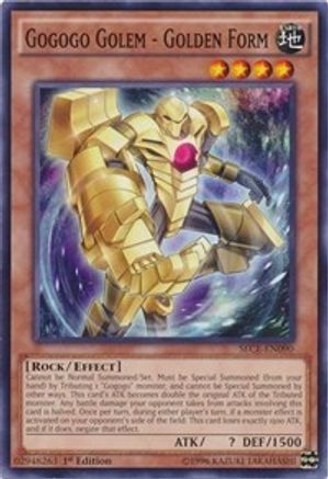 Gogogo Golem - Golden Form (SECE-EN090) - Secrets of Eternity 1st Edition - Premium Yugioh Single from Konami - Just $0.25! Shop now at Game Crave Tournament Store