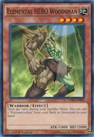 Elemental HERO Woodsman (SDHS-EN003) - Structure Deck: HERO Strike 1st Edition - Premium Yugioh Single from Konami - Just $0.44! Shop now at Game Crave Tournament Store
