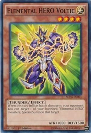 Elemental HERO Voltic (SDHS-EN004) - Structure Deck: HERO Strike Unlimited - Premium Yugioh Single from Konami - Just $0.25! Shop now at Game Crave Tournament Store