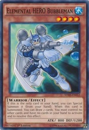 Elemental HERO Bubbleman (SDHS-EN012) - Structure Deck: HERO Strike Unlimited - Premium Yugioh Single from Konami - Just $0.24! Shop now at Game Crave Tournament Store
