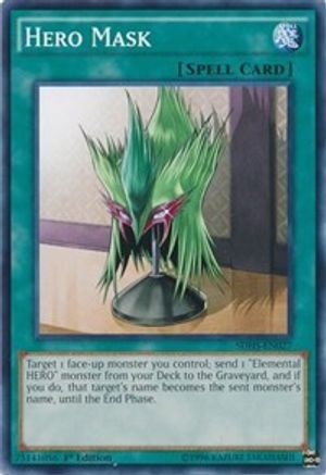 Hero Mask (SDHS-EN027) - Structure Deck: HERO Strike 1st Edition - Premium Yugioh Single from Konami - Just $0.25! Shop now at Game Crave Tournament Store
